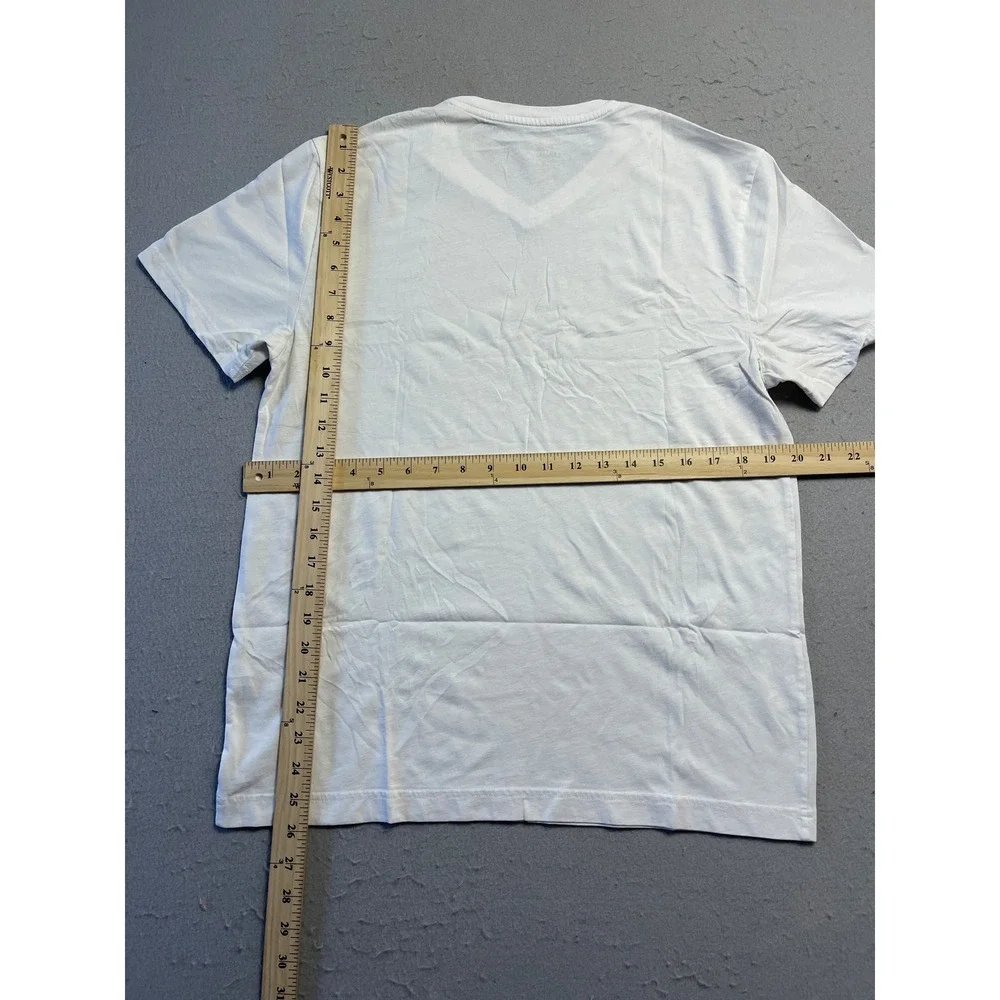 Banana Republic Premium Wash T Shirt Cotton White Medium Mens